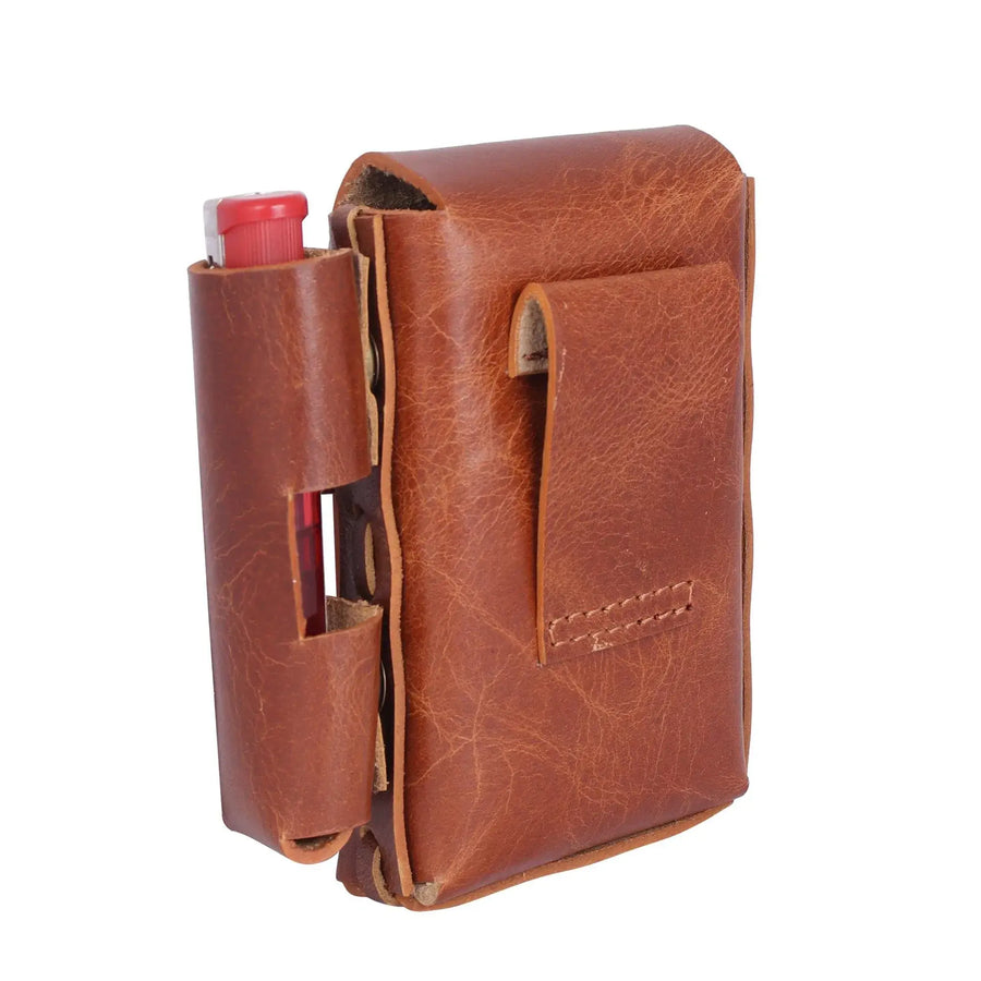 Unisex Genuine Super Soft Patchwork Leather Cigarette Case Holder Pouch  Clip Top - Etsy